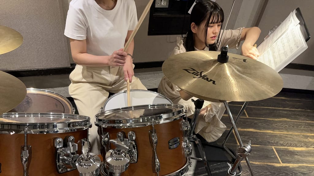 大船ドラムレッスンの様子