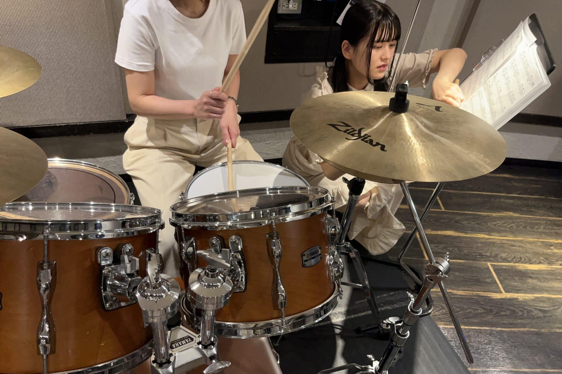 大船ドラムレッスンの様子